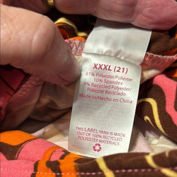 No Boundaries Pink and Orange Wide Leg Pants - Picture 7 of 7